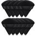 SETUPA 10 PCS Powder Puff, Triangle Soft Makeup Powder Puff, Face Makeup Sponge Puff Velour Makeup Puff Pure Cotton Powder Puff for Loose Mineral Powder Cosmetic Body Contouring Tools (Black) (Black) 10Pcs Black
