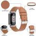 Tobfit Genuine Leather Band for Fitbit Charge 5 - Brown | Replacement Watchband Straps for Men and Women | Fits Wrist Sizes 5.7 - 8.7 | Accessories for Fitbit Charge 5 - Buy Online on GoSupps.com