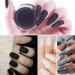 6 Jars Nail Glitter Powder Black White Silver Dust French Nail Sugar Glitter for Manicure Decorations - DIY Crafts - Buy Online on GoSupps.com