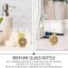 LEUYA Vintage Perfume Dropper Bottles - 12ml Diamond Crystal Portable Refillable Glass Bottle for Perfume & Essential Oils | Ideal Travel Accessory - Buy Online on GoSupps.com