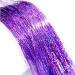 Holographic Purple Hair Tinsel Extensions - 250 Strands | Glitter Synthetic Tinsel for Women & Girls Hair Decoration - Buy Online on GoSupps.com