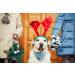 Lionet Paws Christmas Dog Bandana | Festive Reindeer Headscarf for Small Medium & Large Dogs - Buy Online on GoSupps.com