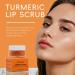 Turmeric Exfoliating Lip Scrub for Dark Lips Organic Exfoliating Balm for Dry Chapped Lips Gentle Exfoliating Moisturizer for Nourishing and Smoothing Lips - Buy Online on GoSupps.com