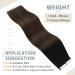 Youngsee 60cm Balayage Tape In Extensions | Real Hair Remy Tape Extensions | 20pcs Black & Blonde Balayage 50g - Buy Online on GoSupps.com