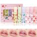 6pcs Roll-On Lip Gloss Set Gloss L vres Aromatis Aux Fruits Maquillage Brillant Pour Les Enfants Et Les Adolescents Non Toxique Adapt Aux Enfants