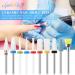 10Pcs Ceramic Nail Drill Bits Set - Professional Diamond Carbide Tools for Manicure & Pedicure - Buy Online on GoSupps.com
