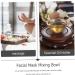 Fomiyes Aromatherapy Mixing Bowl - Ceramic Yellow Facial Jewelry Tray for Essential Oils & Masks | 8.5x5.5cm - Buy Online on GoSupps.com
