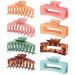 Hair Claw Clips Bqmte 8 Pcs 4.3" Large Hair Clips for Thick & Thin Hair 2 Styles No Slip Matte Strong Hold 90 s Fashion Big Jaw Clips for Women and Girls (Colorful Clips)