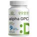 Alpha GPC 600mg Per Serving 240 Capsules Bioavailable Choline Replenishment Nootropic Brain Health Supplements for Memory and Focus Non-GMO Gluten Free