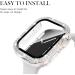Adepoy for Apple Watch Case Series 7/8 41mm with Tempered Glass Screen Protector Double Bling Case Crystal Diamonds Rhinestone Bumper Overall Hard PC Ultra-Thin Protective Cover for iWatch 41mm Clear 41mm - Buy Online on GoSupps.com