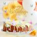 60 Blue Purple Butterfly Cake Toppers with Happy Birthday Topper | 3D Mixed Size Color Decoration Set for Birthday & Wedding Party Supplies - Buy Online on GoSupps.com