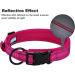PETTOM Adjustable Nylon Dog Collar - Breathable Reflective XL Pink Collar for Dogs - Buy Online on GoSupps.com