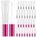 30 Pieces 10ml Empty Lip Balm Bottle Plastic Lip Gloss Tube Reusable Lipstick Bottle Clear Lip Gloss Containers with Rubber Stoppers for DIY Lip Gloss By suoundey 30 Count (Pack of 1)