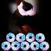 9 Pcs Light Up White Scrunchies | Halloween LED Hair Tie with 3 Light Modes | Glow in the Dark Hair Accessories for Girls | Neon Rave Party Supplies - Buy Online on GoSupps.com