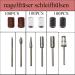 Luckaide Nail Miller Grinding Sleeves - 300 Piece Set with 6 Attachments | 80/120 Grit for Perfect Manicure & Pedicure | Premium Nail Care Tools in White Black & Red - Buy Online on GoSupps.com