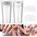 French Tip Nail Art Stamper Kit - Clear Silicone Jelly Stamper with Scraper and Brushes for DIY Manicure Designs - Buy Online on GoSupps.com