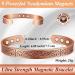 Cigmag 9X Lymphatic Drainage Copper Magnetic Bracelet for Women - Tree of Life Pattern | Adjustable Ultra Strength Magnet | 99% Pure Copper | Gift Box Included - Buy Online on GoSupps.com