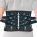 Lumbar Support Belt for Men and Women - Relieve Back Pain, Sciatica, Herniated Disc - Adjustable, Breathable Brace for Heavy Lifting - Injury Prevention - Pure Black (PB L) - Buy Online on GoSupps.com