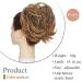 SEGO Updo Hair Extensions | Voluminous 80g Updos Hair Tub Dutt | Dark Brown & Sandy Brown | Affordable Quality - Buy Online on GoSupps.com