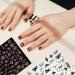 8 Sheets Flower Nail Stickers Hibiscus Nail Stickers Design Self-Adhesive Floral Spring Summer Nail Stickers Manicure Decoration Accessories for Women Girls - Buy Online on GoSupps.com