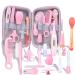 Baby care set newborn mknzome 14 partly baby care set baby initial equipment newborn with carrying bag baby nail care set for infants toddler healthcare & care 14 pieces pink