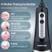 INSMART Cordless Water Flosser 4 Modes & 6 Jet Tips - Gentle on Gums - Removes Plaque - Portable Oral Irrigator - Black - Buy Online on GoSupps.com