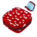 Storage bags for women's bandages love heart red checklable portable menstrual pad panty liner tampons women's bandages storage holder for women school office