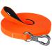 X Xben waterproof tow lines for dogs 3m rubberized tow lines with lockable carabin dog leash for small medium -sized dogs robust training lines with hand loop neon orange 3m neon orange