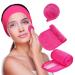 MYUANGO 4 Sets Makeup Removing Cloths - Reusable Makeup Eraser with Water | Spa Facial Headband Glove Included (Red - Buy Online on GoSupps.com