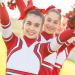 2 Pack Jumbo Cheerleading Bow Set - 8 Inch Large Hair Bows for Teen Girls - Softball Cheerleader Uniform Accessories in Red - Buy Online on GoSupps.com