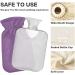 Purple Hot Water Bottle with Cover - 2L Pain Relief Bag for Women | Ideal for Soothing Comfort & Relaxation - Buy Online on GoSupps.com