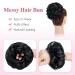 Tess Hair Part with Rubber Band - 55g Synthetic Hair Extension for Big Buns | Lured Black Hair Tie for Women & Girls - Buy Online on GoSupps.com