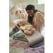 BabyBj rn Bouncer Balance Soft in Cotton/Jersey Beige/Gray - Comfortable and Stylish Baby Bouncer - Buy Online on GoSupps.com