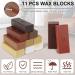 Professional Floor Repair Kit - DIY Scratch & Cracks Solution for Hardwood Furniture | 11 Wax Blocks Included - Portable & Easy to Use - Buy Online on GoSupps.com
