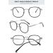 Magimodac Women s Blue Light Filter Computer Glasses - Stylish Metal Frame Anti-Blue Light Nerd Glasses in Black - Buy Online on GoSupps.com