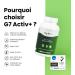 G7 Activ+. Improved formula. Food supplement based on silicon vitamin C and magnesium that contributes to the normal maintenance of bones and joints. Energy and Vitality. 60 capsules. - Buy Online on GoSupps.com