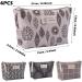 4 Pieces Cosmetic Bag Set | Small Canvas Makeup Organizer for Travel - Multi-functional Pouch for Lipstick Credit Cards & Keys - Buy Online on GoSupps.com