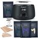 Maxpearl Waxing Kit with Hard Wax Beads, Hair Removal Wax Warmer Kit for Fine and Coarse Hair, Eyebrows, Facial, Underarms, Brazilian Bikini, Legs, Digital Display with 20 Application Sticks