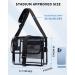 Vorspack Clear Stadium Approved Crossbody Bag with Inner Pocket - Black - Buy Online on GoSupps.com