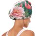 Tropical Flowers Flamingo Hair Towel 2 Pack Super Absorbent Quick Dry Hair Turbans for Women & Girls - Buy Online on GoSupps.com