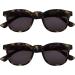 Opulize Bay Sunderer Glasses 2 Pack - Cooler Ficker Round Frame Scratch-Resistant UV400 Protection Matt Brown Tortoise +3.00 Diopters for Men - Buy Online on GoSupps.com