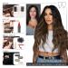 Vivien Tress Real Hair Extensions - Brown Balayage Dark Brown with Ash Blonde - 35cm 80g #1B/4/18 for Stunning Hair Transformation - Buy Online on GoSupps.com