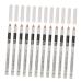WOONEKY 12pcs Lying Silkworm Eyeliner Glitter Highlighter Eyebrow Pencil Sparkle Highlighters White Wood
