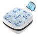 GIAPB Sanitary Napkin Storage Bag Period Bag Tampon Bag Makeup Bag Pad Pouch Anchor Pattern Color634