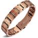 Jeracol Lymphdrainage copper bracelet for men magnetic bracelet for men with improved folding lock brazaletes setting tool and jewelry gift box