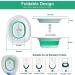 Sitz Bath for Hemorrhoids & Postpartum Care - Collapsible, Easy to Store Over The Seat Solution for Perineal Care | Treat Postpartum Wounds & Hemorrhoids Discreetly - Buy Online on GoSupps.com
