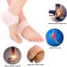 Silicone Heel Protectors - 2 Pairs Gel Pads for Blister Prevention, Achilles Tendinitis, Plantar Fasciitis - Breathable Heel Cups for Men and Women - White - Buy Online on GoSupps.com