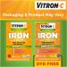 Vitron-C High Potency Iron Supplement with Vitamin C - 60 Capsules for Enhanced Absorption - Buy Online on GoSupps.com