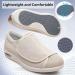 Diabetic Walking Shoes for Elderly Women | Extended Widths | Lightweight Sneakers | Dark Grey | Size Men 7.5/Women 9 - Buy Online on GoSupps.com