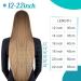 FSHINE Ombre Gold Brown to Dark Blonde 50cm Tape In Extensions - 20 Pieces 50g Real Brazilian Hair #BA10/14 - Invisible & Easy to Use - Buy Online on GoSupps.com